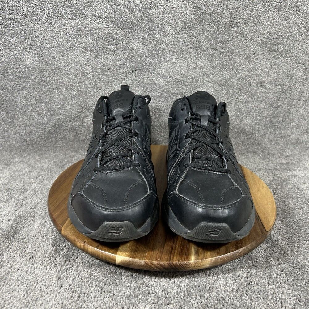 New Balance 608 V5 MX608AB5 Mens Size 12.5 4E Black Leather Walking Shoes Used - Picture 3 of 13
